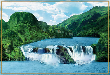 Фотообои 9 листов Горные водопады оптом